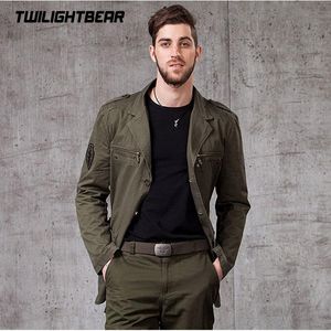 Men's Casual Blazers Designer Fashion Military Style Pure Cotton Male Jacket Coat Men Clothing Suit Jacket AF16609 220310