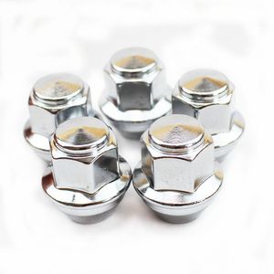 Larbll 5 pçs / lote Chrome Wheel Nuts para Ford Foucs MK3 Mondeo Kuga Escape Fiesta Fusion Lincoln M12 * 1.5