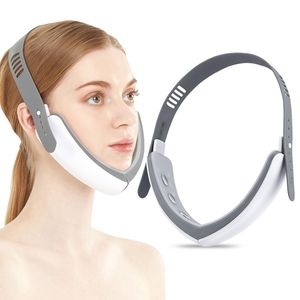 Doppio mento riduttore elettrico a forma di V massaggiatore viso vibratore massaggio lifting facciale dispositivo di serraggio per terapia fotonica LED