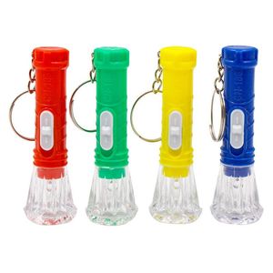 2021 Neue Großhandel transparente Mini-Taschenlampe elektronische leuchtende tragbare Taschenlampe Kinderpreise Kundenspezifische kleine Geschenke