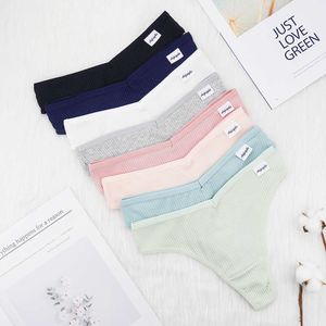 3 Pcs Lots Underwear Women Lingerie Feminina Pack of Panties Sexy G String Thongs for Lady Cotten Panties Wholesale Girls Briefs Y0823