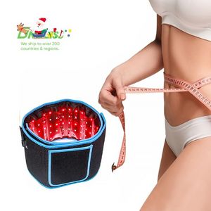 Maszyna do odchudzania nadgarstka Weist Pas Lipo Laser Wrap Mata Body Slim Belly podkładka Infered Fizyczne pasy talii czerwony pasek LED Pas