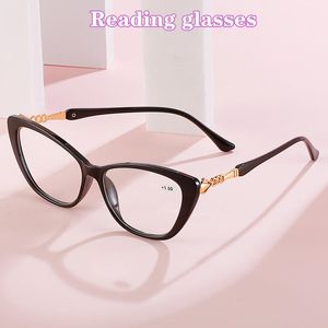 Güneş gözlüğü kedi göz okuma gözlükleri kadınlar zarif inci bacakları reçete hipermetrop gözlük +1. 1.5 2. 2.5 3. 3.5 4.
