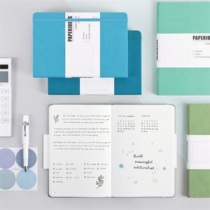 A5-Notizblock, Bullet Journals, gepunktetes Notizbuch, 188 Seiten, 100 g/m², 5,7 x 8,2, Retro-Tagebuch, Verband, Bonbonfarben, Tagebuch, Agenda 210611