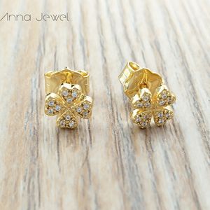 Bear jewelry 925 sterling silver girls To us Gold Diamonds earrings for women Charms 1pc set wedding party birthday gift Ear-ring Luxury Accessories 018113050