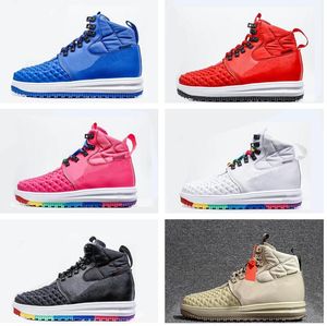LF1 Fashion Lunar Duckboot Mens 2021 Hight Top Boots Leather Waterproof Sneakers Women 1 Designer Chaussures Running shoes Cheap 36-47
