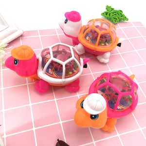 폭발 어린이 장난감은 줄을 끌어 올리는 작은 거북이 야간 시장 마구간 핫 판매 Yiwu 어린이 플래시 선물 도매 판매