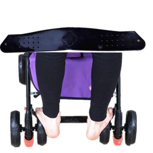 Barnvagn Delar Tillbehör Premium Quality Pedal Pushchair Pram Black Plastic Compact Lightweight Anti-Skid Baby Foothrest