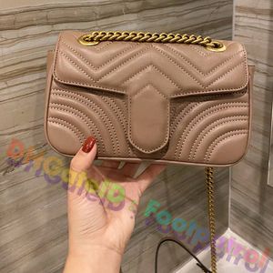 2021 Klasik Kadınlar Geriye Olmalı Kalp V Dalga Çapraz Vücut Çantaları Desen Satchel Omuz Çantası Zincirleri Çanta Messenger Çanta Çanta En Kaliteli Lady Tote Flap Cüzdan