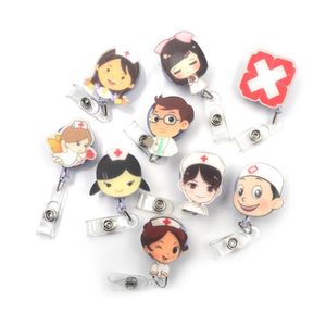 Kartenhalter 1PCS Retractable Reel Student Exhibition ID Name Badge Holder Cute Key-ID-Badge