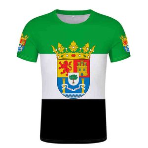 Extremadura Plasencia Caceres Badajoz Espana Hiszpańska Odzież T Shirt Męska koszulka damska Tshirt Punk Style Top Tees T Shirt X0602