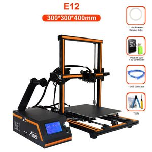 Wholesale 3d metal printer resale online - Printers D Printer E12 Updated A5S Full Metal Extreme High Accuracy Large Print Size x300x400mm Impresora