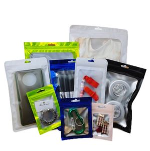 Plastic Self Sealing Sample Storage Bags Resealable Pouch Leakproof Aluminum Foil Bag with Window for Food
