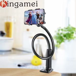 Wholesale smart bed for sale - Group buy Mobile Holder Universal Flexible Clip Mount Lazy Desk Bed Adjustable Cell Bracket Xiaomi Smart Phone Stand