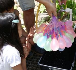 Vattenbombleksaker 111 st / set ballong färgglada automatiska vattenfyllda fantastiska magiska leksaksspel sommar barn utomhus lekfest underhållning pool strand pojkar tjejer