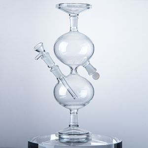 Wholesable Infinity Waterfall Bong Hookahs Recycler Glass Bongs Universal Gravity Water Vessel Pipes 14mm Joint With Diffused Downstem Oil Dab Rigs