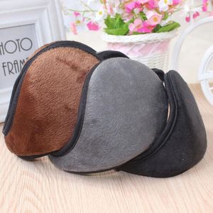 Berets unissex homem pelúcia orelha muffs earflaps winter warm flanela orelhas de pele aquecedor wrap banda orejeras mujer