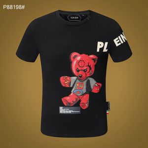 Plein Bear T Shirt Mens Designer Tshirts Brand Clothing Rhinestone Skull Men T-shirty Klasyczne wysokiej jakości Hip Hop Streetwear Tshirt Casual Top Tees Pb 11336