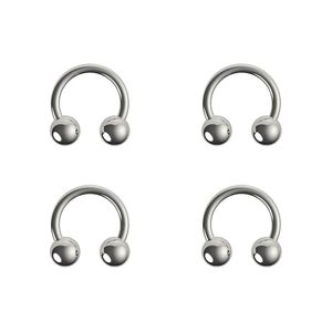 Steel Horseshoe L Surgical Arey Nose Labret Eore Piercing Hoop Ring Earnrow Universal G Body Bijoux Q2