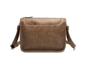 PU Läder Män Axel Messenger Bag Flap Små Crossbody Briefcase Casual Travel Handväskor Tote Mochila Satchel Väskor