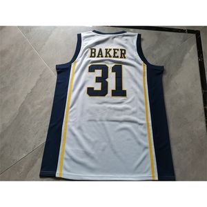 001rare Basketball Jersey Men Youth women Vintage #31 ron baker wichita state Size S-5XL custom any name or number