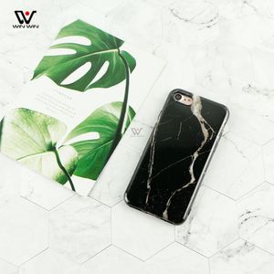 Moda Siyah Mermer Sıvı Yumuşak Silikon TPU Telefon Kılıfları Darbeye Ve Su Geçirmez iPhone 7 11 12 13 Pro Max-Stok Back Kapak Kılıf Freeshipping