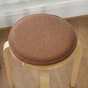 Round Cloth Tie-on Seat Cushion Home Decoration Foam Chair Cushion Circular Seat Pad Non-Slip Office Sit Cushion Home Textile 210611