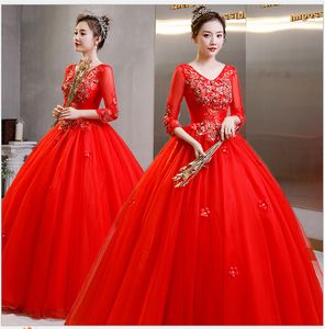 2021 Stock Quinceanera Dresses appliques Elegant Beautiful Party Prom Formal Floral Print Ball Gowns Vestidos De 15 Anos QC1375