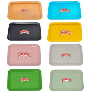 Backwoods Rolling Tray Plastic Smoking Accessories 18x12cm Mini Size Small Hand Roller Roll Trays Case 8 Colors DHL Fedex Free