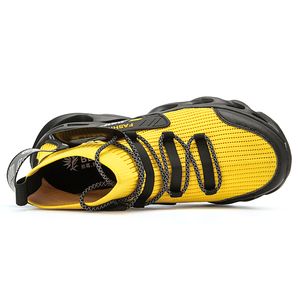 2021 homens tênis sapatos preto amarelo branco moda mens treinadores respirável esportes tênis tamanho 39-46 qd