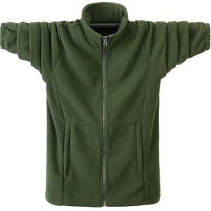 Höst Vinter Hoodies Män Casual Sweatshirt Jacka Man Fleece Warm Army Green Windbreaker Stor storlek Soild Coats 6XL 211126