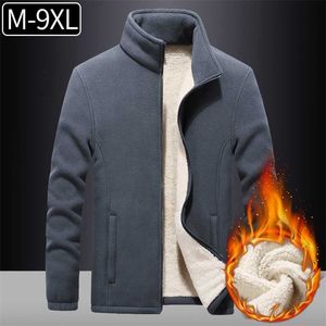 プラスサイズ6xL 7xL 8xL 9xLミリタリー防風戦術ソフトシェルジャケット男性ストリートウェアハントフリースジャケットコート男性211126