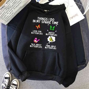 Karikatür Kelebek Anime Hoodie Harajuku Erkekler Tişörtü Retro Moda Kazak Sonbahar Kore KPOP Boy Giysileri erkek Kapşonlu H1227