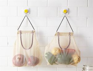 Cozinha vegetal armazenamento malha malha criatividade oca grande capacidade de fruta cebola saco de suspensão banheiro doméstico suprimentos dd098