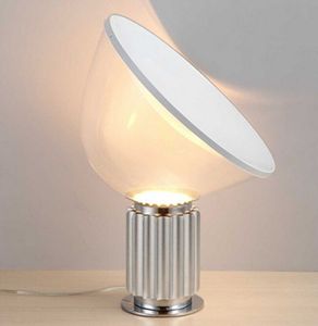 Nordic Modern Italian Radar Lampade da tavolo Radar Simple Bedroom Studside Studside Hotel Model Design Design Desk Silver Lighting Decor Apparecchi