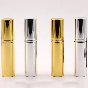 5ml Refillable Portable Mini Perfume Atomizer Party Favor Empty Spray Bottle Aluminum Shell Case Glass Inner Cosmetic Liquid Container Travel Out Door HY0276