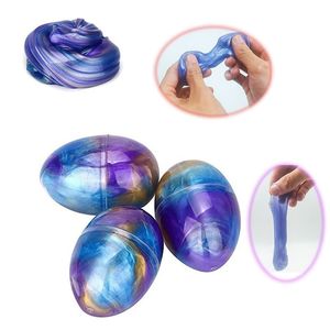 Starry Sky DIY Fluffy Slime Toys Putty Soft Clay Supplies 60g Plasticine Gum Polymer Egg Antistress 0503