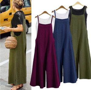 Women's Jumpsuits & Rompers Fashion Womens Ladies Tank Strappy Loose Baggy Dungarees Overalls Oversized Jumpsuit Plus Size S-5XL