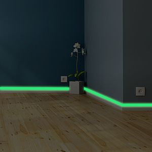 band baseboard Wall Sticker living room bedroom Eco-friendly home decoration decal Glow in the dark DIY Strip