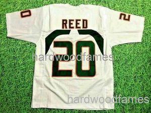 custom ED REED MIAMI HURRICANES JERSEY WHITE stitched add any name number