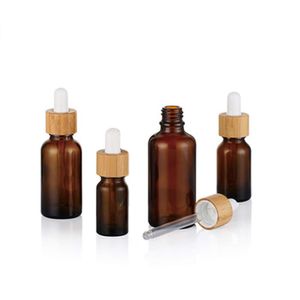 Flaconi contagocce in vetro ambrato da 15 ml 20 ml 30 ml 50 ml 100 ml Bottiglia di olio essenziale Fiale di profumo Contenitori di liquidi cosmetici