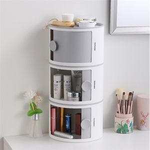 Bathroom Makeup Organizer Box Storage Toilet Paper Shelf Waterproof Wall Mounted Rack Home Cosmetic Holder 210423