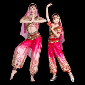 Casual Jurken Sari Dance Costume Belly Dancer Ethnic Style Children s Xinjiang Uygur Prestaties