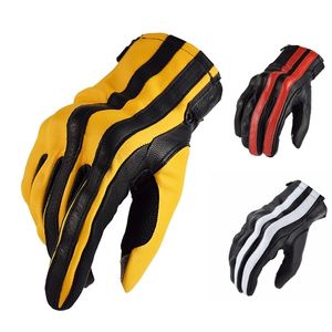 Wholesale opera leather glove for sale - Group buy KOMINE Men Motorcycle Gloves Leather Breathable Biker Touch Screen Moto Full Finger Guantes Summer