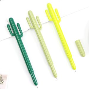 Cactus Styling Pen Corea del Sur Papelería Dibujos animados Lindo Gel Plumas Estudiante Premio Regalo de Navidad DH8576