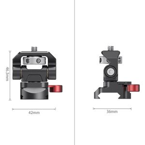 カメラ/ライト/マイクDSLR DIYアクセサリーのためのNATOクランプマウント付き回転とチルト調節可能モニターマウント