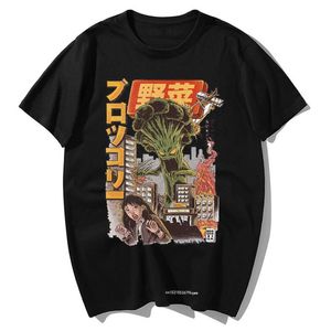 Japanese Vegetable Monster Graphic Tee Shirt Custom Your Design Funny Tshirt Mens Dia de los Muertos Summer Clothing 210629