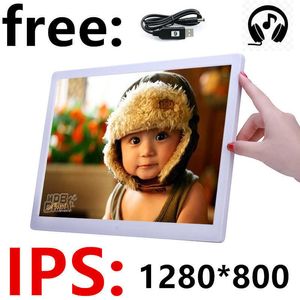 Новый 10-дюймовый экран IPS Backlight HD 1280 * 800 Цифровая фоторамка Электронный альбом Картина Музыкальный фильм Полная функция Хороший подарок