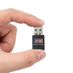 Computer Mini USB Gadgets 2.4G 5G Adapter Wifi Transmitter AC600Mbps High Speed Transmission Dual Receiver Wireless Wi-fi Adapter For PC Notebook