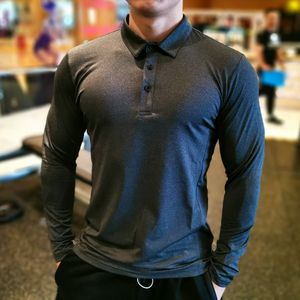 Grå Snabbtork Tröja Långärmad kompressionskjortor Gym T-shirt Fitness Sport Cykling Zipper Men Rashgard